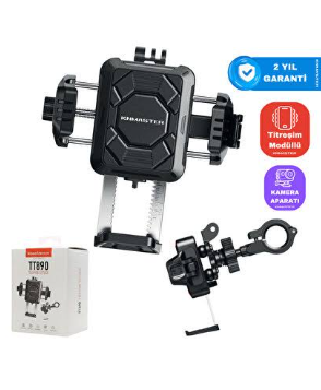 KNMASTER TT-890 Titreşim Önleyicili Motosiklet Telefon Tutucu