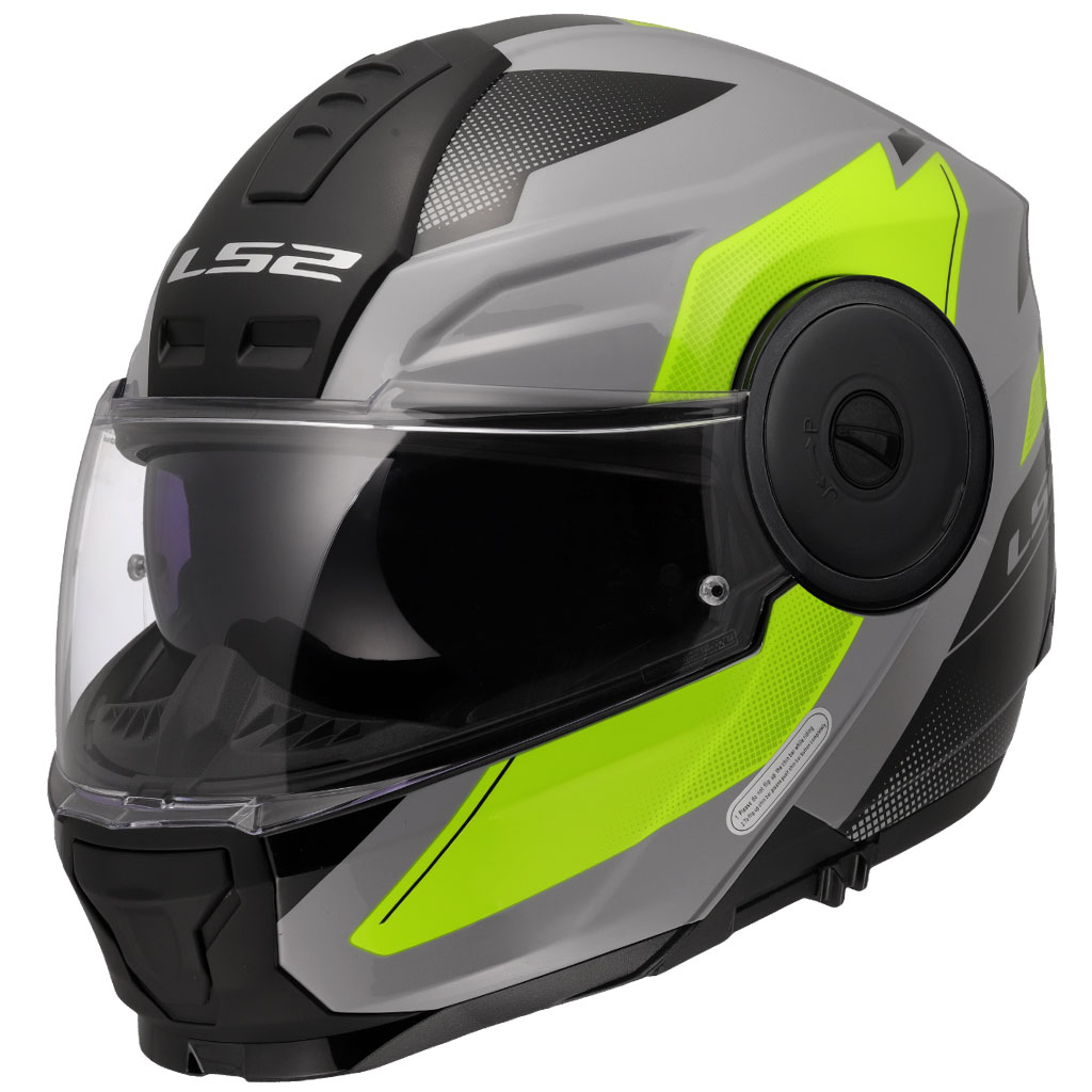 LS2 SCOPE 2 DURIA GRİ-NEON SARI KASK (2XL)