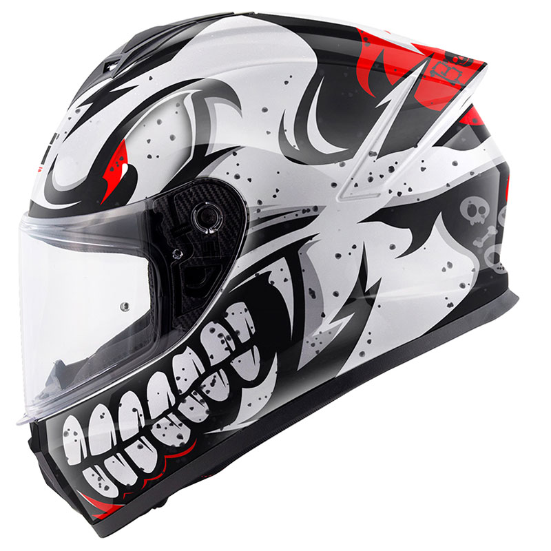 GIVI 50.X BONES BEYAZ-KIRMIZI KASK (M)