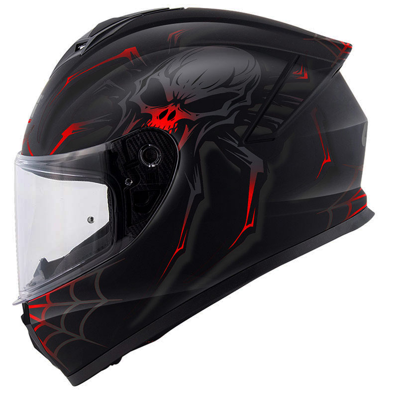 GIVI 50.X ARACHNO MAT SİYAH-KIRMIZI KASK (M)