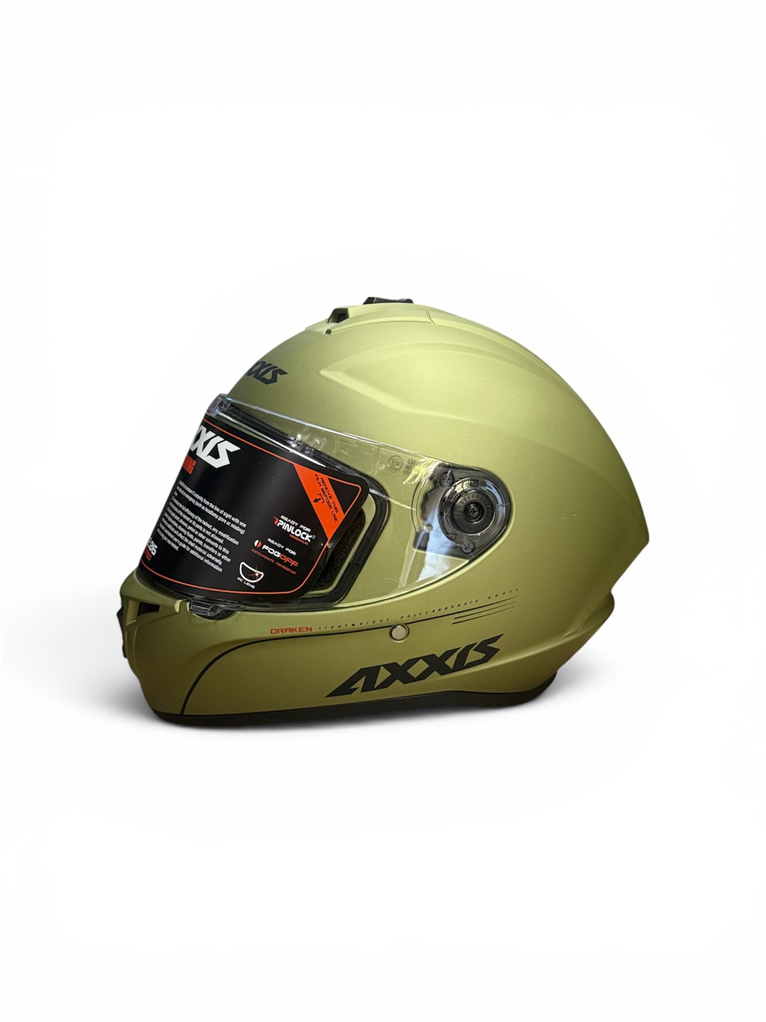 AXXIS DRAKEN S SOLID A6 MATT GREEN (XL)