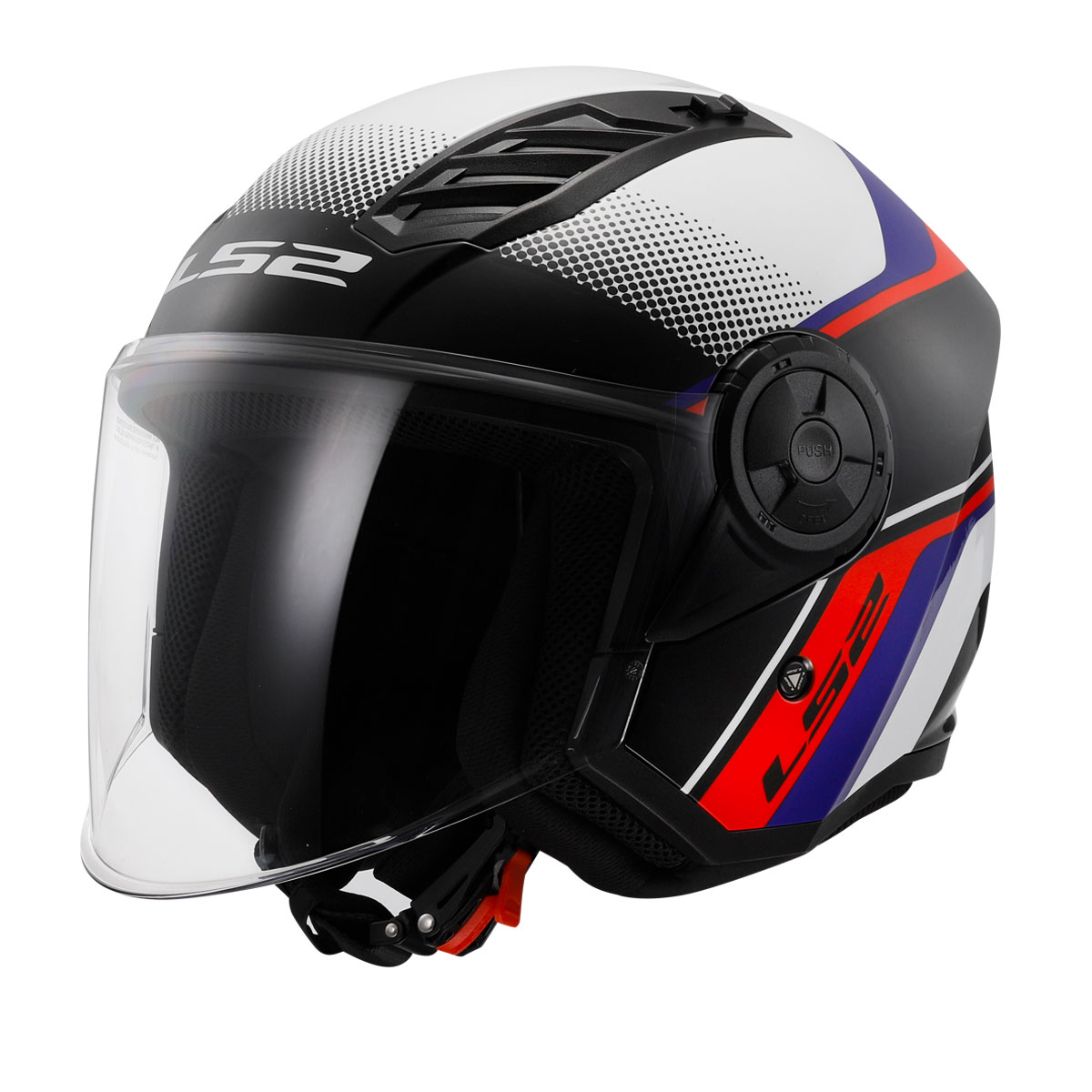LS2 AIRFLOW 2 RUSH BEYAZ-MAVİ-KIRMIZI KASK (L)