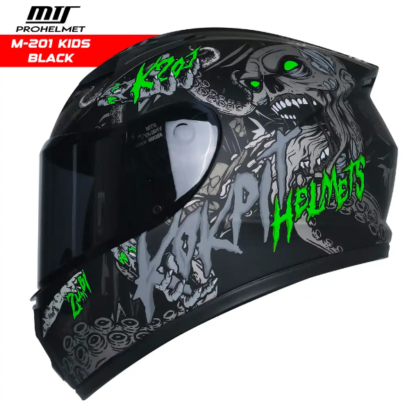 MTS M-201 ÇOCUK KASKI SİYAH (M)