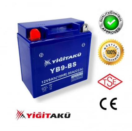YİĞİT AKÜ 12V9AH DİK (MOTORSİKLET)