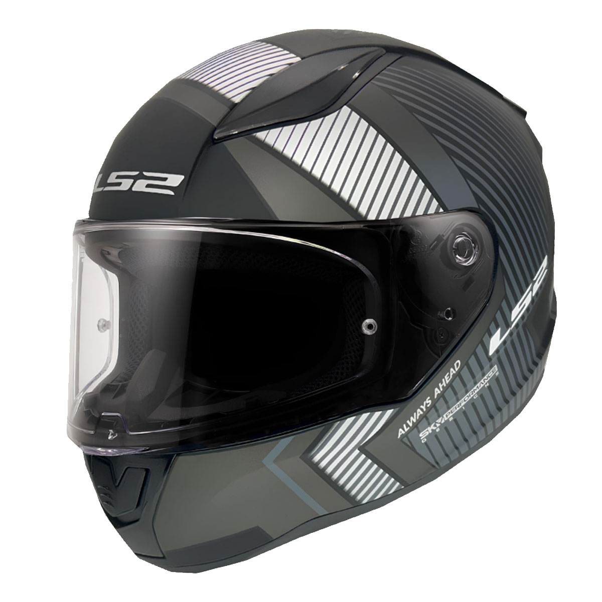 LS2 RAPID 2 EXTRA MAT SİYAH-GRİ KASK (M)