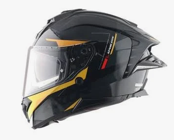 Axor Brutale Kryptıc Full Face Parlak Siyah Sarı - Siyah - Sarı (XL)