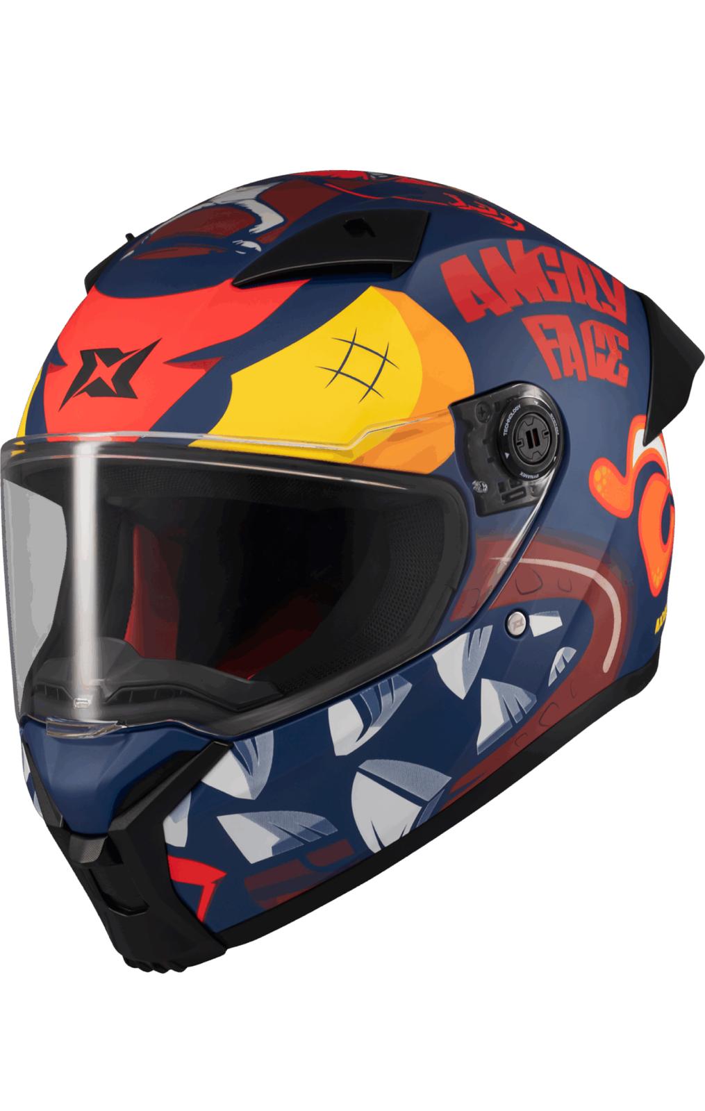 AXXIS FENIX ANGRY FACE C5 RED MATT (XL)